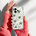 Black and Green Flower Transparent silicon case For iQOO Neo 10R 5G