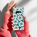 Black and Green Flower Anti Yellow Case For Nothing Phone 3A 5G