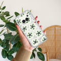 Black and Green Flower Anti Yellow Case For Nothing Phone 2a Plus