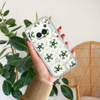 Black and Green Flower Anti Yellow Case For Nothing Phone 2a 5G