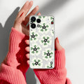 Black and Green Flower Anti Yellow Case For Nothing Phone 3a Lite 5G