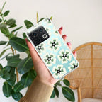 Black and Green Flower Anti Yellow Case For OnePlus 10 Pro 5G