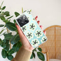 Black and Green Flower Transparent silicon case For OnePlus 10T 5G