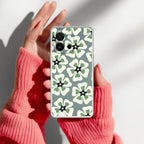 Black and Green Flower Anti Yellow Case For OnePlus 13s 5G