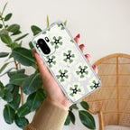 Black and Green Flower Transparent silicon case For OnePlus Nord CE5 5G