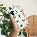 Black and Green Flower Anti Yellow Case For OnePlus 15R 5G