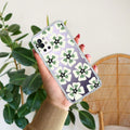 Black and Green Flower Anti Yellow Case For OnePlus 8t / OnePlus 9R