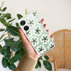 Black and Green Flower Transparent silicon case For OnePlus - ShopOnCliQ