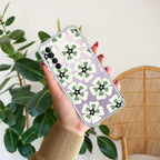 Black and Green Flower Anti Yellow Case For Oppo Reno 4 Pro
