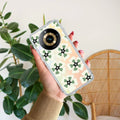 Black and Green Flower Transparent silicon case For Realme 10 4G