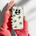 Black and Green Flower Transparent silicon case For Realme 12 Plus 5G