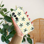 Black and Green Flower Anti Yelllow Case For Realme C73 5G