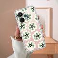 Black and Green Flower Anti Yellow Case For Realme 15 Pro 5G
