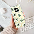Black and Green Flower Transparent silicon case For Realme Narzo 70x 5G