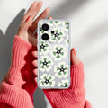 Black and Green Flower Anti Yelllow Case For Realme P4 Power 5G