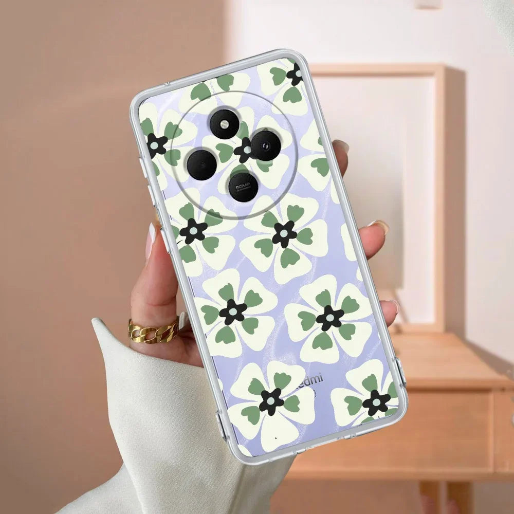 Black and Green Flower Transparent silicon case For Poco - ShopOnCliQ