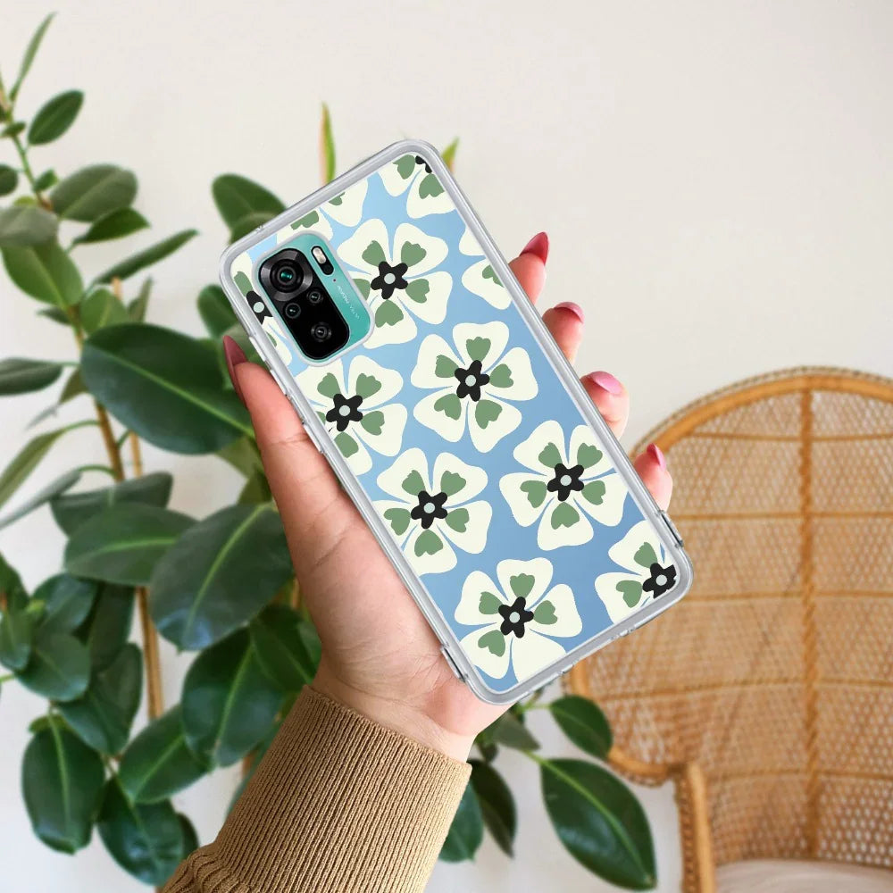 Black and Green Flower Transparent silicon case For Redmi/Xiaomi - ShopOnCliQ