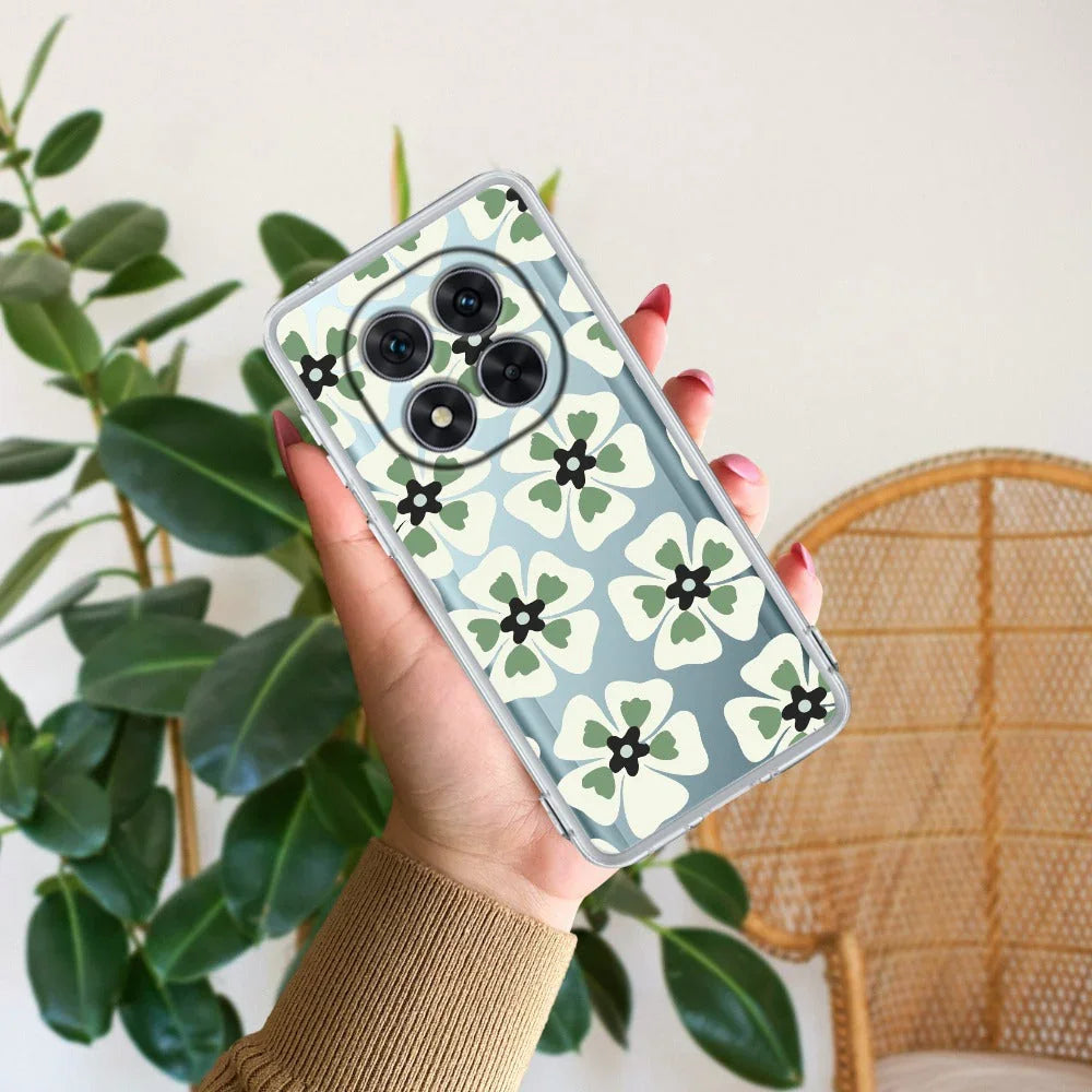 Black and Green Flower Transparent silicon case For Poco - ShopOnCliQ