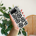 Black and White Flower Transparent Silicon case For Google Pixel 9 Pro XL
