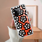 Black and White Flower Transparent Silicon case For iQOO Neo 10 5G