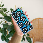 Black and White Flower Anti Yellow Case For Vivo T1 44W