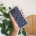 Black and White Flower Transparent Silicon case For Motorola Edge 50 Neo