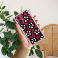 Black and White Flower Anti Yellow Case For Motorola G84 5G