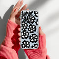 Black and White Flower Anti Yellow Case For Motorola Signature 5G