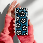Black and White Flower Anti Yellow Case For Nothing Phone 3A 5G