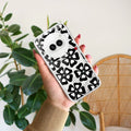 Black and White Flower Transparent Silicon case For Nothing - ShopOnCliQ