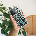 Black and White Flower Transparent Silicon case For OnePlus 10R 5G