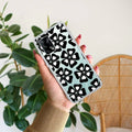 Black and White Flower Anti Yellow Case For Oppo F19 / Oppo F19s