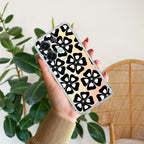 Black and White Flower Anti Yellow Case For Oppo Reno 8 Pro 5G