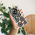 Black and White Flower Anti Yelllow Case For Realme 11 Pro Plus 5G