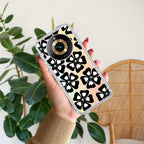 Black and White Flower Anti Yelllow Case For Realme 11 Pro Plus 5G