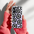 Black and White Flower Anti Yelllow Case For Realme 14T 5G