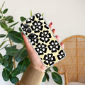 Black and White Flower Transparent Silicon case For Realme 14x 5G