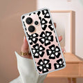 Black and White Flower Transparent Silicon case For Realme Narzo 60X /  Realme 11X
