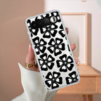 Black and White Flower Anti Yellow Case For Realme 16 5G