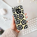 Black and White Flower Anti Yellow Case For Oppo F29 5G