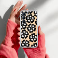 Black and White Flower Transparent Silicon case For Realme Narzo 80 Lite 5G
