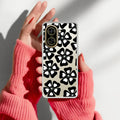 Black and White Flower Transparent Silicon case For Redmi A5 4G