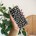 Black and White Flower Transparent Silicon case For Samsung Galaxy S24 Ultra 5G