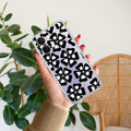 Black and White Flower Transparent Silicon case For Vivo T5X 5G
