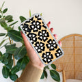 Black and White Flower Anti Yellow Case For Vivo V25 Pro 5G