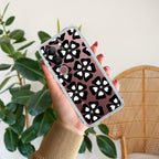 Black and White Flower Anti Yellow Case For Vivo V29 Pro 5G