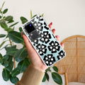 Black and White Flower Transparent Silicon case For Vivo Y73