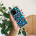 Black and White Flower Transparent Silicon case For Vivo Y35