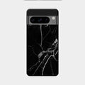 Black Marble Patter Glass Case Cover For Google Pixel 8 Pro 5G