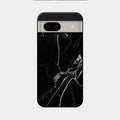 Black Marble Patter Glass Case Cover For Google Pixel 8A 5G